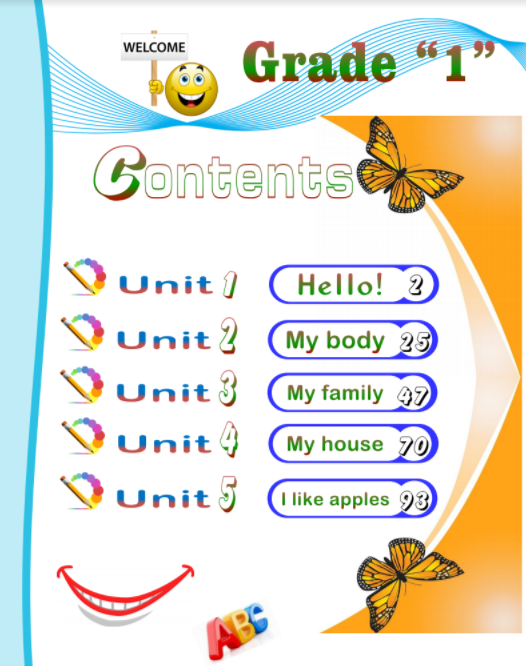 مذكرة انجليزي للصف الاول الوحدة الاولى