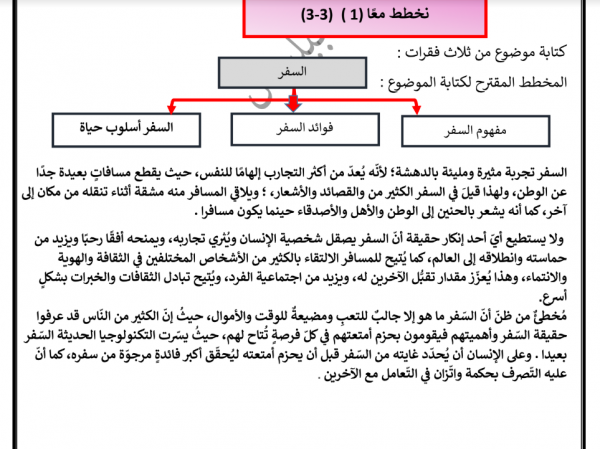 حل كتاب العربي للصف السابع