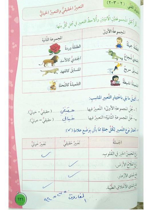 حل كتاب العربي الصف الخامس الوحدة الثالثة الفصل الاول الفاروق 2020