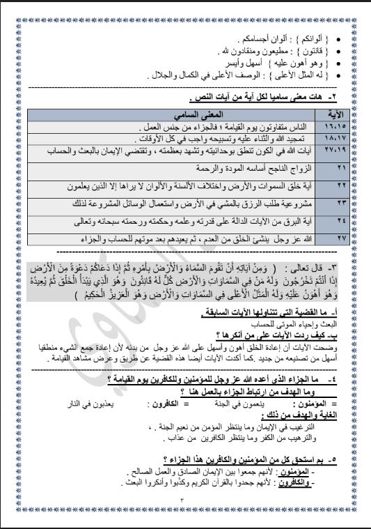 مذكرات المكاوي لغة عربية الصف الثاني عشر الفصل الاول 2020