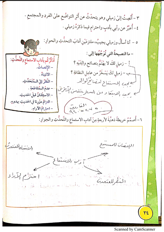 حل الوحدة الاولى لغة عربية الصف الخامس الفصل الاول اعداد الفاروق