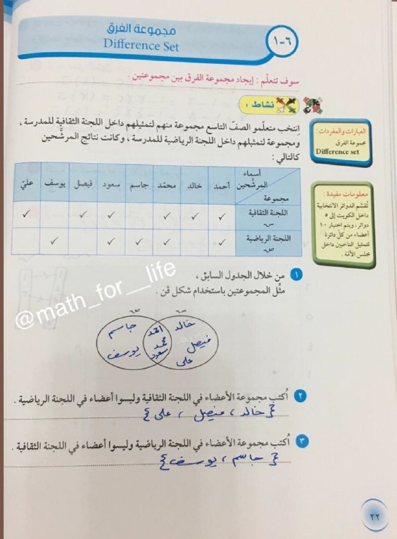 حل الوحدة السادسة رياضيات الصف التاسع الفصل الثاني المعلمة هبة يحيى