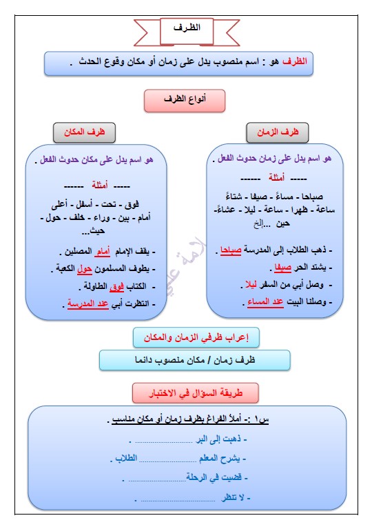 القواعد النحوية لغة عربية الصف السابع الفصل الثاني إعداد سلامة صباح