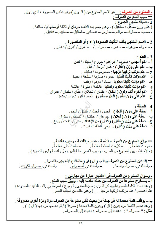 النحو لغة عربية الصف التاسع الفصل الثاني إعداد العشماوي